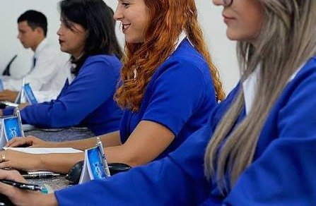 Contadoras da ATS em atendimento no escritório de Goiânia